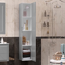 Opadiris Шкаф пенал Луиджи 35 подвесной серый матовый – фотография-6